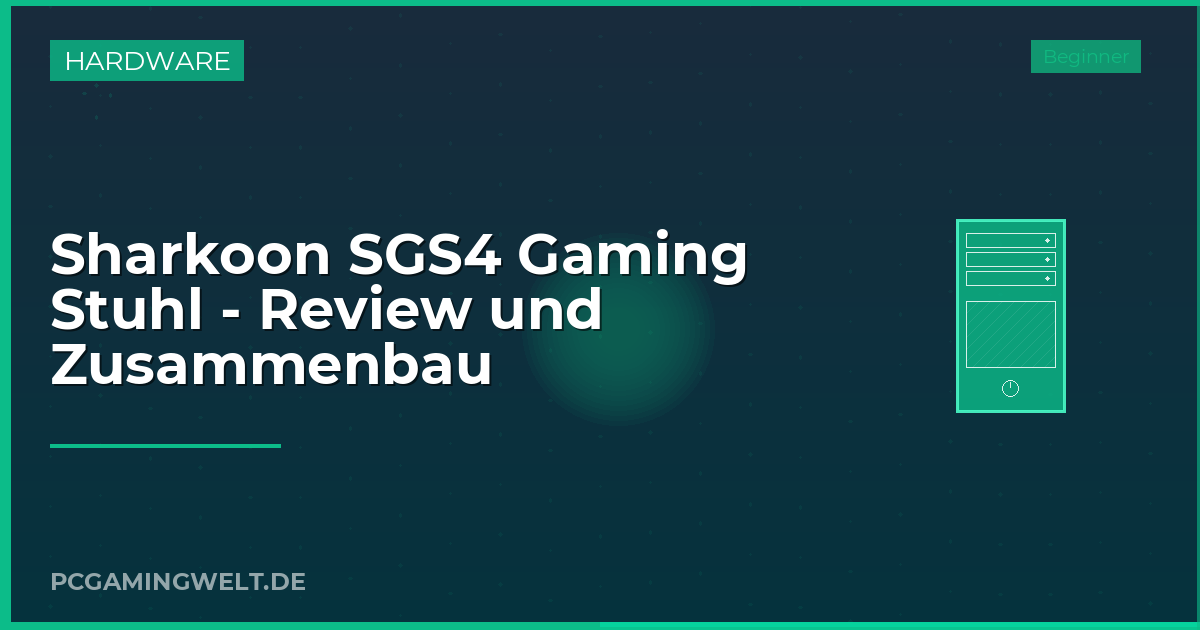 Sharkoon SGS4 Gaming Stuhl - Review und Zusammenbau